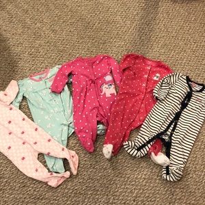 5 9 month old footed pajamas.
